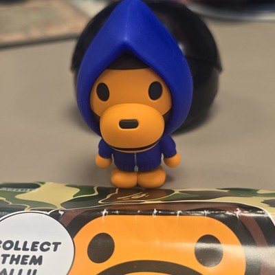 SECRET-New and confirmed A Bathing Ape Baby Milo Capsule Figure Mini Blue hoodie
