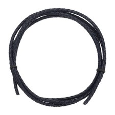 Braided Leather Cord, 3 1.1 Yard for Jewelry Making, Dark Blue, 1m