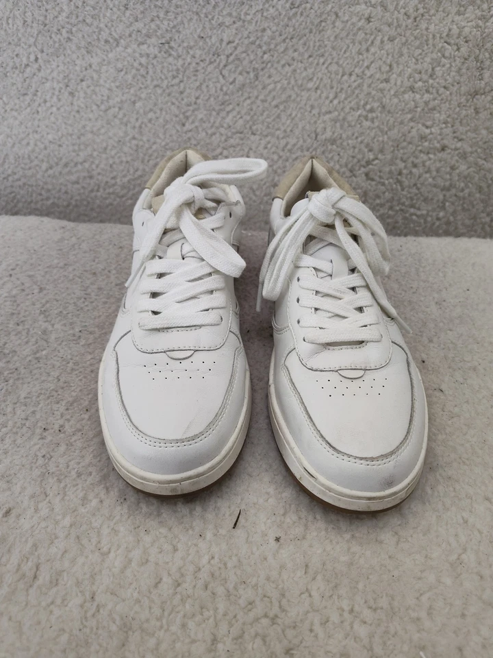 Madewell женщин суда кроссовки 9 М белая кожа шнурует вверх низкий верхний комфорт обувь - Изображение 2 из 4