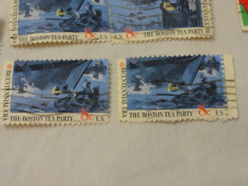 US Stamp ~ Random 8c Cent ~ Post Office, Boston Tea Party ~ Used ~ Lot 65 - Picture 14 of 24