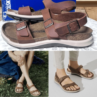Birkenstock Sonora CT Backstrap Sandal Ginger Brown Waxy Leather Regular Fit