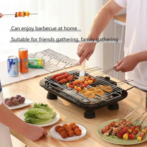 BBQ Grill Electric Smokeless Barbecue Teppanyaki Indoor/Outdoor Barbecue for.... - Picture 5 of 6