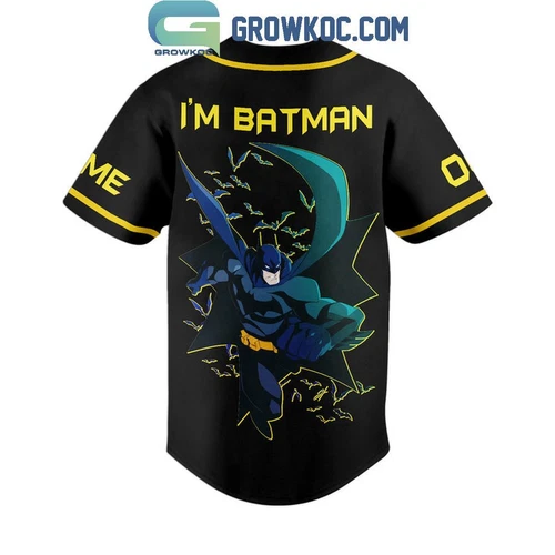 I Am Batman DC Comic Personalized Baseball Shirt