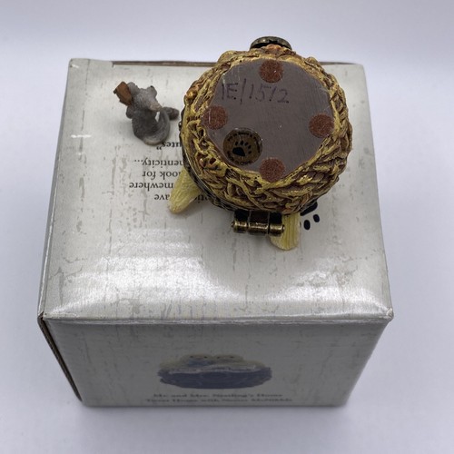 Boyds Treasure Box de Enesco - Mr & Mrs Nestling's Home Tweet Chick Nest First E - Imagen 4 de 7