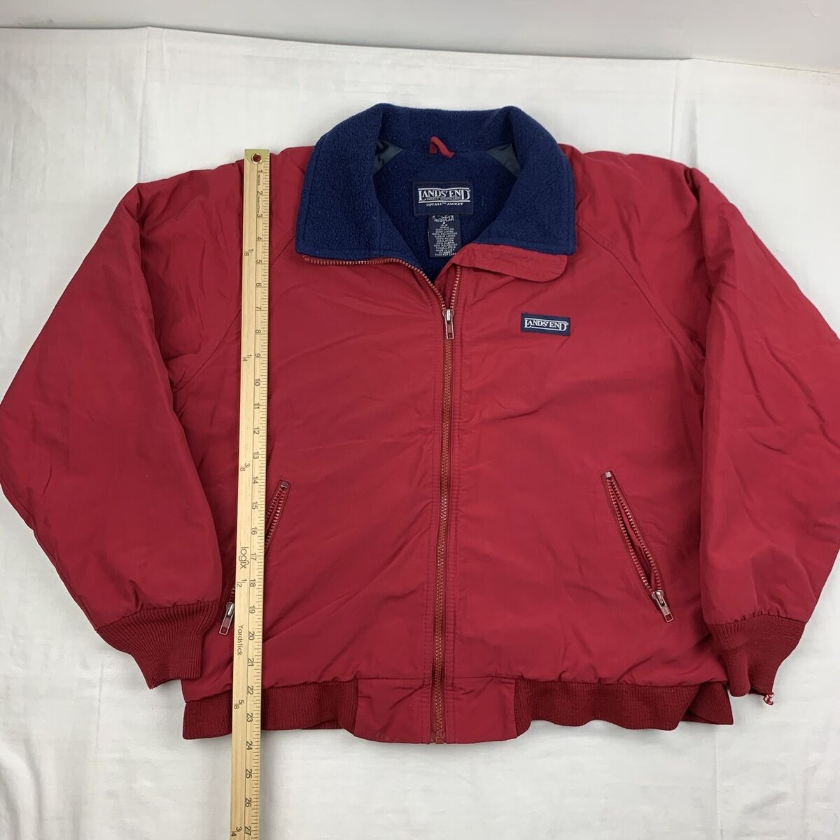 Vintage Lands End Squall Jacket Womens Medium Red Heavy Vintage Lands End Squall Jacket Womens Medium Red Heavy
