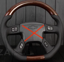 Wood Grain  Custom Steering Wheel Sierra Tahoe Silverado Trailblazer SS 2003+