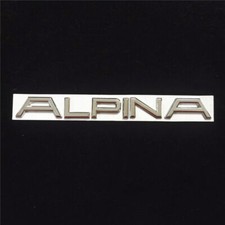 1x Silver ALPINA Chrome Metal