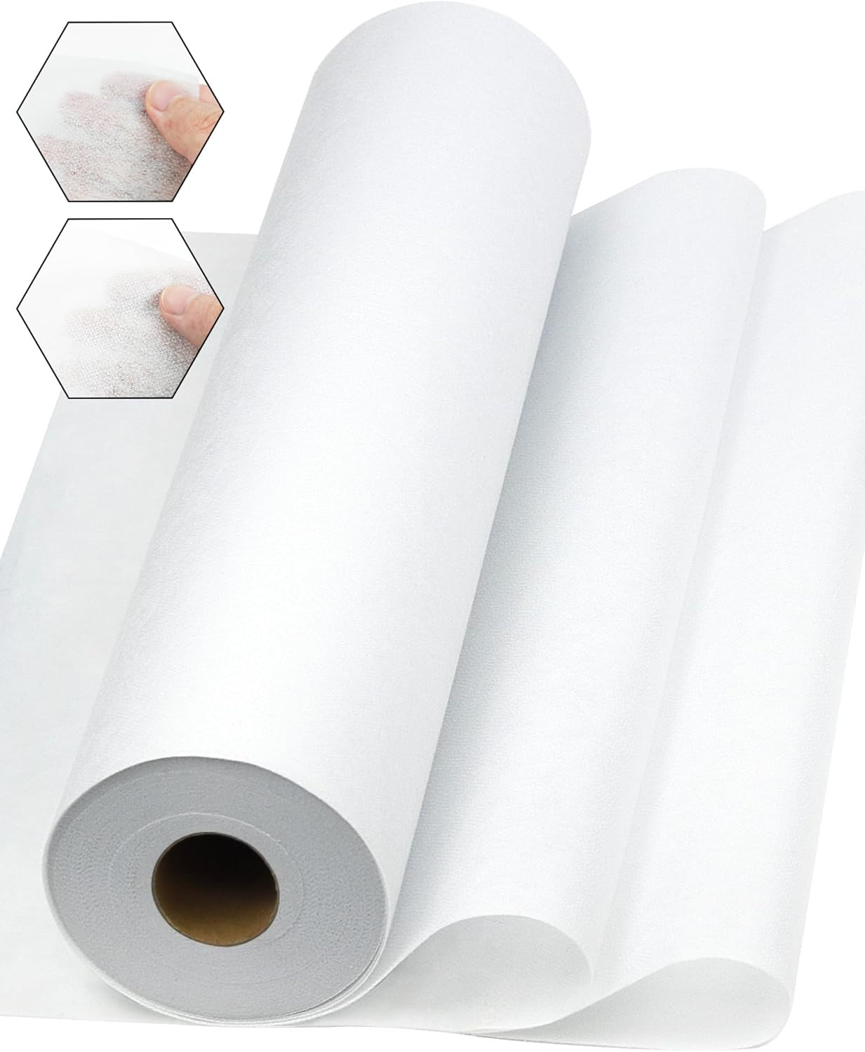 Medium Weight White Iron-On Non-Woven Fusible Interfacing: 16.5" X 30Yd Medium W