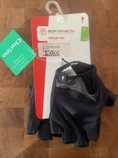 New-in-Package SPECIALIZED BG TRIDENT GEL GLOVE • Black • Short Finger.   (AL)