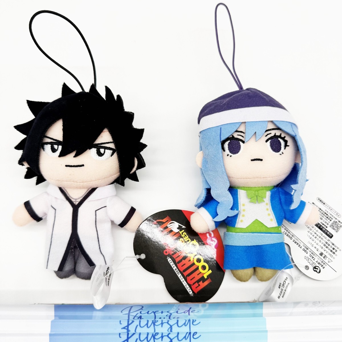 FAIRY TAIL Pikonui Plush Toy Doll Mascot Juvia & Glay set of 2
