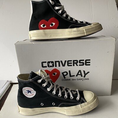 Converse x Comme des Garçons PLAY Chuck 70 Limited Edition UK Größe 8,5 (mit Karton)