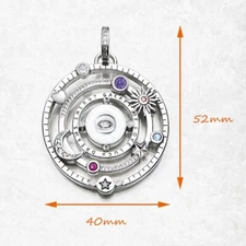 Pendant Cosmic Design Talismans Amulet Brand New Fine Jewelry 925 Sterling Silve