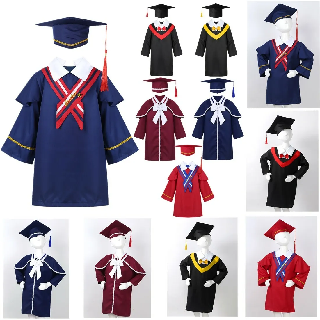 Custom Logo School Gown Pattern Children Kids Kindergarten Graduation Gown  - China Children Graduation Gown and Kindergarten Graduation Gown price |  Made-in-China.com
