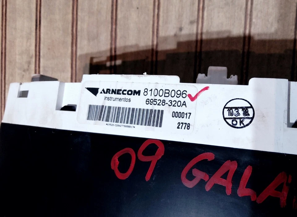 2009 Mitsubishi Galant Instrument Cluster 2.4, 085,295 Mi ID 8100B096 OEM  - Image 2 of 4