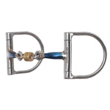DR210 Reinsman Diamond R 3-Piece Sweet Blue Dee Ring Snaffle NEW
