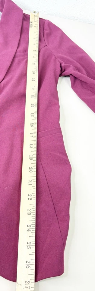 Blazer Guess para mujer mediano rojo granate elástico cómodo poli/viscosa usado en excelente estado Foto 4 de 4