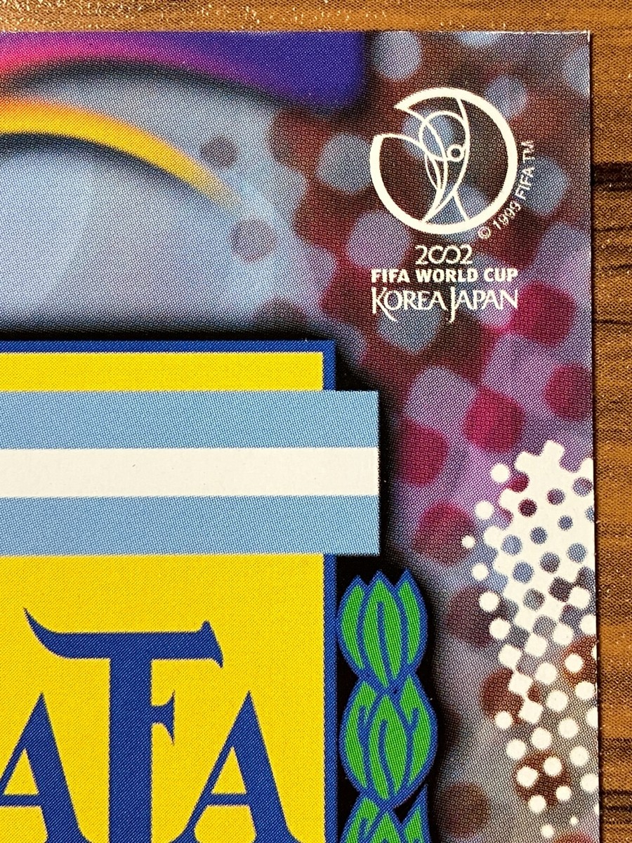 Free Shipping Panini 2002 World Cup Card L1 Argentina Emblem Logo