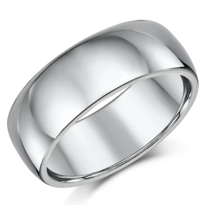 Titanring Ehering Verlobungsring 8 mm Band Herrenring