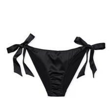 Victoria's Secret Tease Embroidery Side-Tie Cheeky Panty Color Black Small Nwt