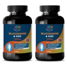 joint health pills - GLUCOSAMINE & MSM 3200mg - decrease joint pain 2B