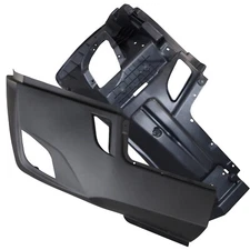 QSC Right Inner Outer Bumper Set w/ Fog Hole for Freightliner Cascadia 2018+