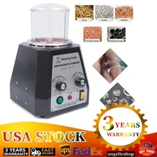 Mini Magnetic Tumbler 100mm Jewelry Polisher Finisher Machine Time Control USA