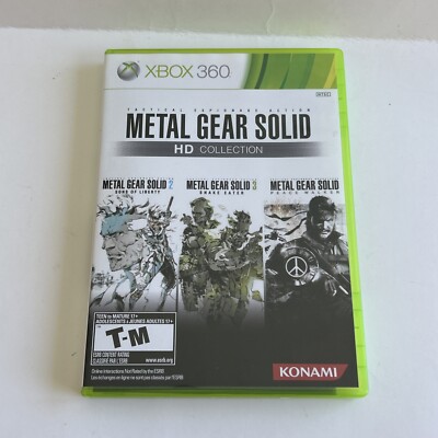 Metal Gear Solid HD Collection (Microsoft Xbox 360) Super Clean Discs /W Manual