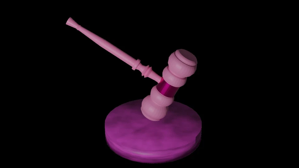Judge Costume pink Gavel - Image 3 of 3