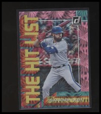 2022 Donruss #THL-9 Isiah Kiner-Falefa The Hit List Pink Fireworks