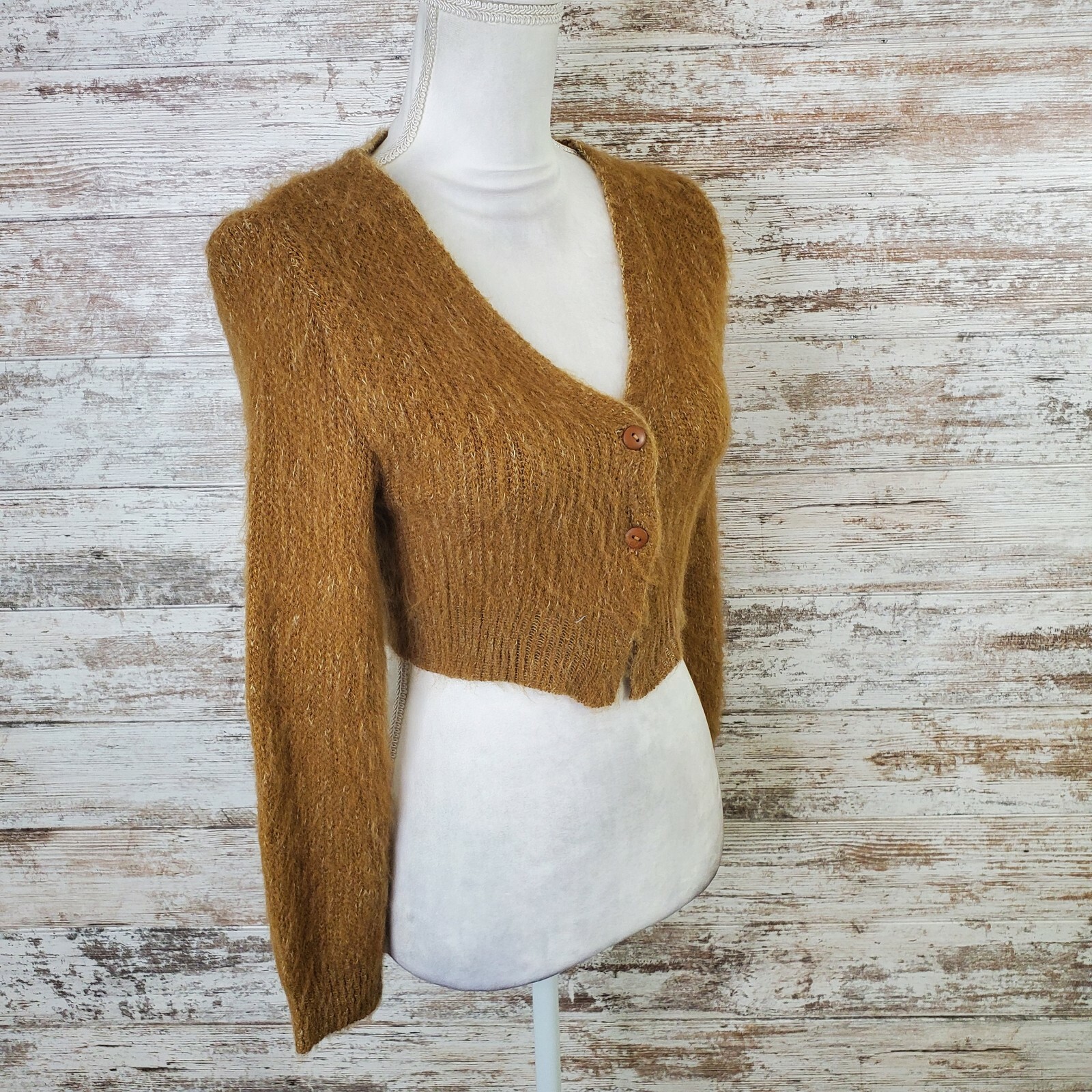Abound Soft Fuzzy Knit Cropped Long 