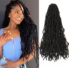 Natural new Soft Dreads Braids faux locs Crochet Hair Extensions