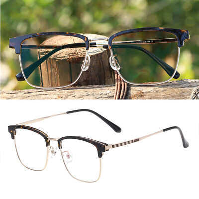 Men's Business Eyeglasses Spectacles Photochromic Brown Outdoor Sunglasses  UV400