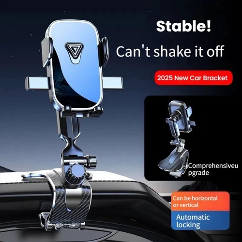 Car Phone Holder Mount 1800° Rotation Dashboard Cell Phone Holder Anti-shake USA - 第 3/15 張圖片