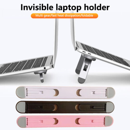 Portable Laptop Tablet Stand Universal Models Foldable Invisible Bracket Radiato - Imagen 1 de 15