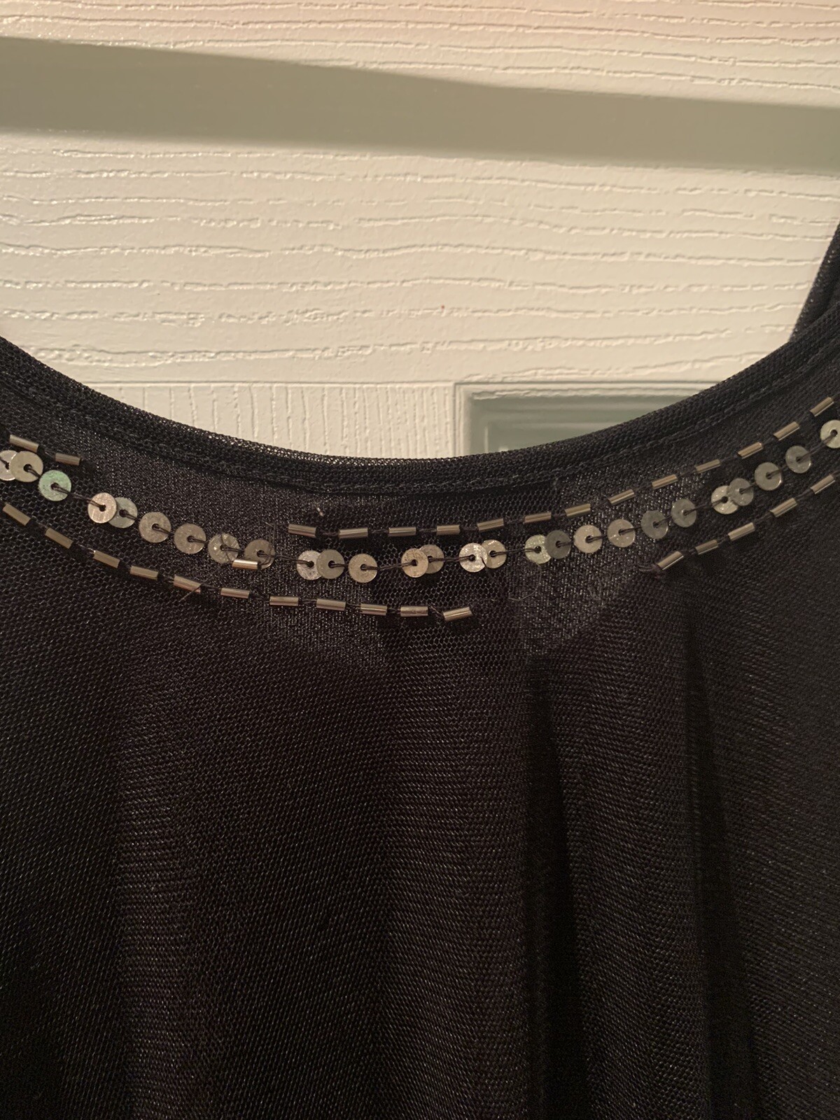 ROARING 20's Silver Sequins Beaded Flapper Dress … - image 14