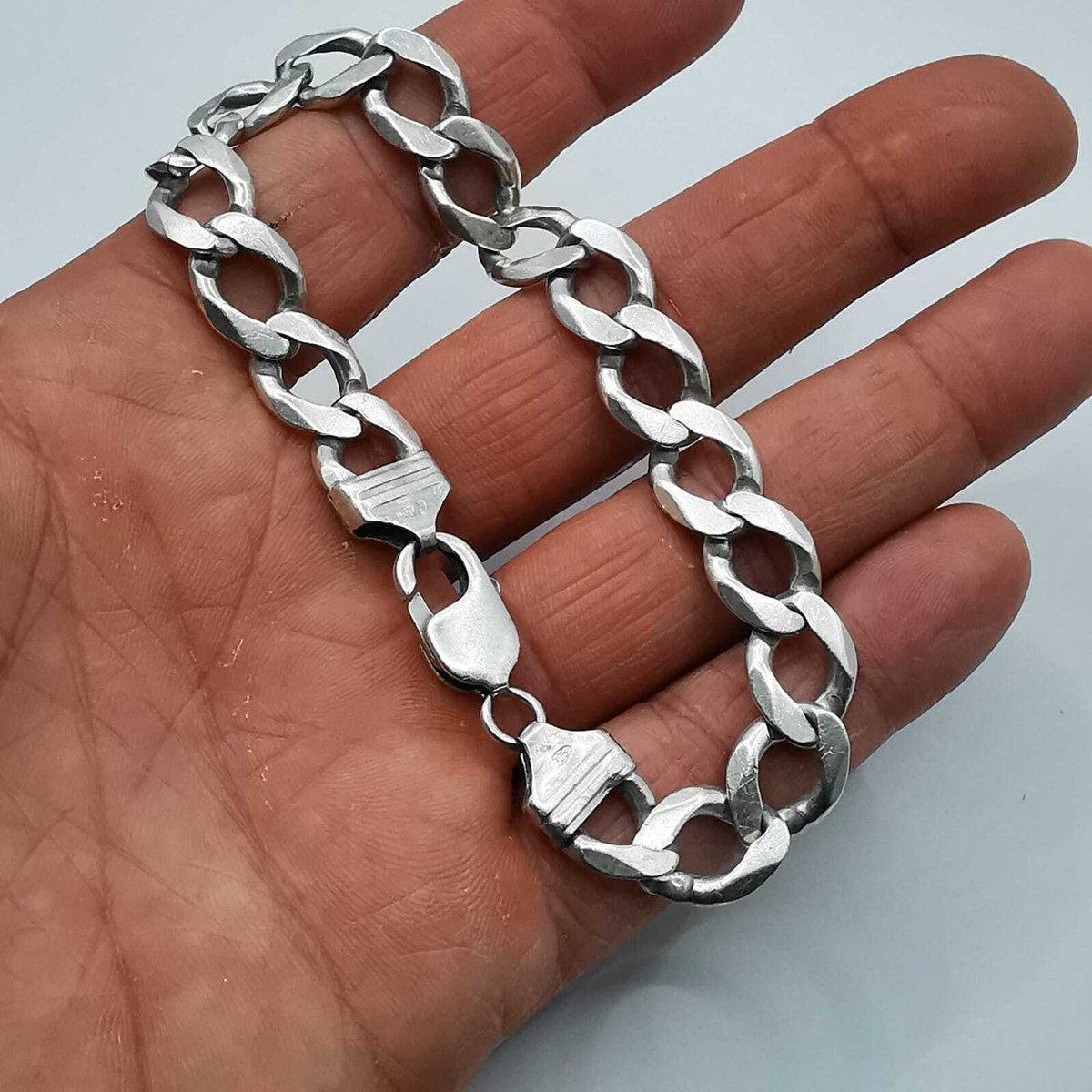31ITALY vintage 90s スターリングシルバー925 ブレスレット Vintage 925 Sterling Silver Bracelet Jewelry Handmade 31.11g