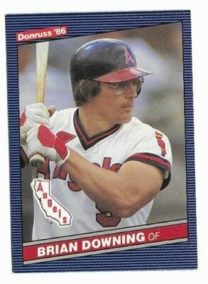 1986 Donruss #108 Brian Downing California Angels