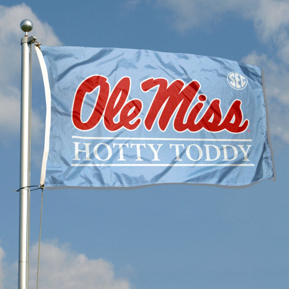 Ole Miss Powder Blue Hotty Toddy Flag Large 3x5 eBay
