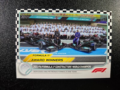 Lewis Hamilton Card #197 2022 Topps Formula 1 F1 Checker Constructors' Champion