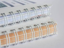 Book Binding Wires Size 4-9 A4 3:1 Pitch White, Black, Silver - 250 Per Box  NEW