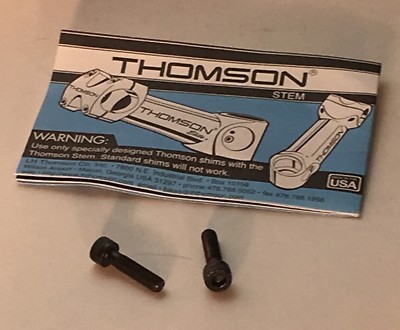 NEW! NOS Thompson Stem Bolts SM-H001 Black M5 x 0.8 x 20mm Steel