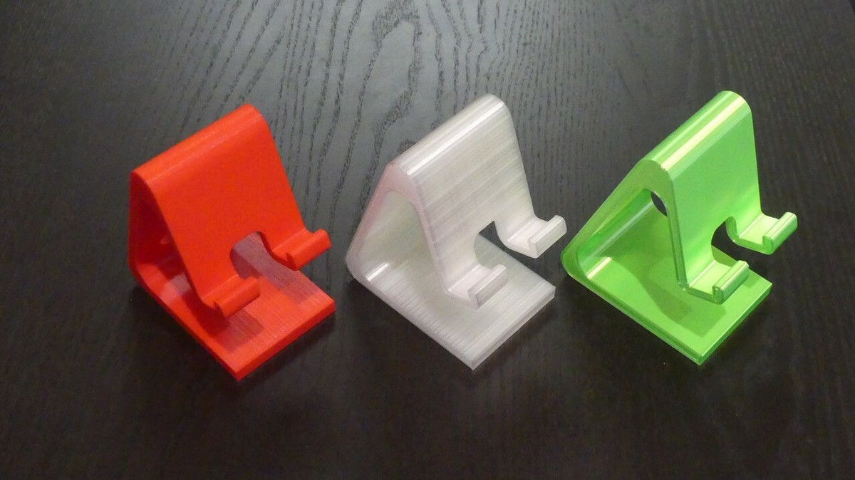 3D Printed Cell Phone Stand Desktop Holder (multiple color and