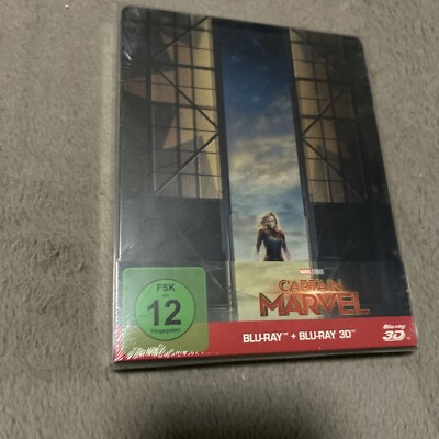 Captain Marvel (Blu-ray 3D, 2019 2-Disc Set, Steelbook)