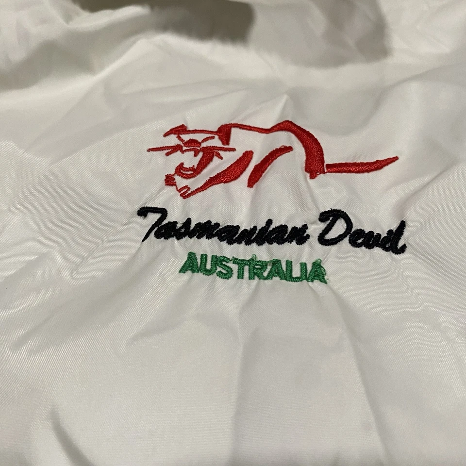 Vintage Windbreaker Jacket Australia Mens L /XL Tasmanian Devil Embroidery 90s - Image 3 of 4