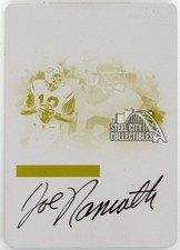 Joe Namath 2017 Impeccable Victory Autograph Printing Plate Card #IV-JNM 1/1