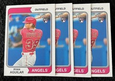 2023 Topps Heritage -  #309 - Ryan Aguilar - RC - Angels -  Lot Of 4 - NM/M