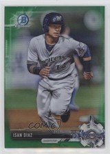 2017 Bowman Draft Chrome Green Refractor /99 Isan Diaz #BDC-102 0w47