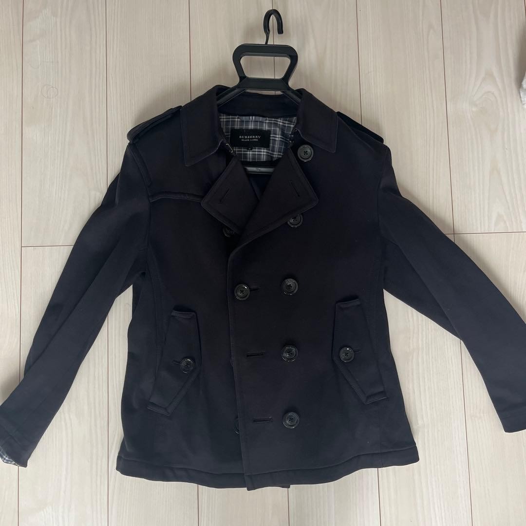 BURBERRY BLACK LABEL Peacoat Size M Black From Japan thumbnail 21