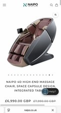 NAIPO 4D Zero Gravity Massage Chair capsule with Heating and Bluetooth speakers 