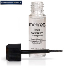 Mehron Makeup Rigid Collodion Scarring Liquid 0.125 Fl Oz Pack of 1 , Clear